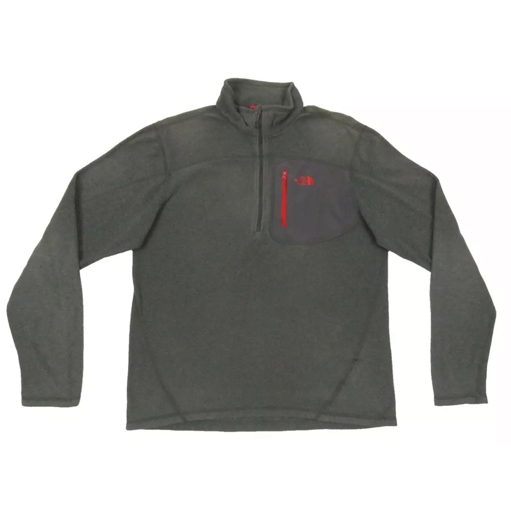 The North Face Polartec Dome Logo Fleece 1/4 Zip Base Layer Pullover Jacket S